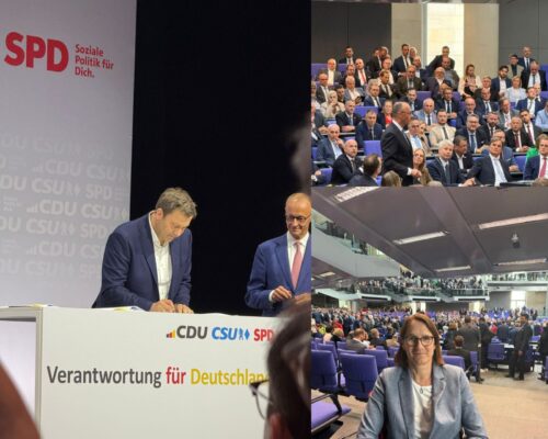 Unterzeichnung Koalitionsvertra